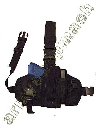 Tactical leg holster.Black © armyshop M*A*S*H