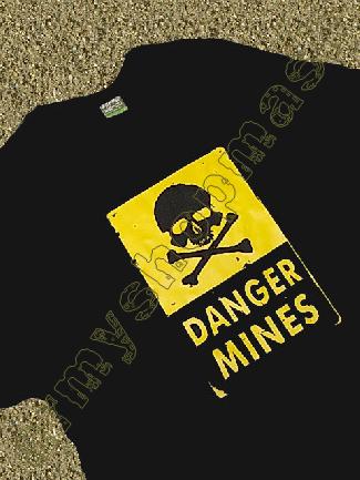 Triko s potiskem DANGER MINES © armyshop M*A*S*H